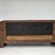 1950s, Danish 3-seater sofa, green furniture velour, oak wood.
