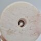 Sculptural table lamp in alabaster with fish/dolphin decoration, Swedish Grace