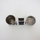 Bauhaus Art Deco Chrome Smoking Set, 1930s