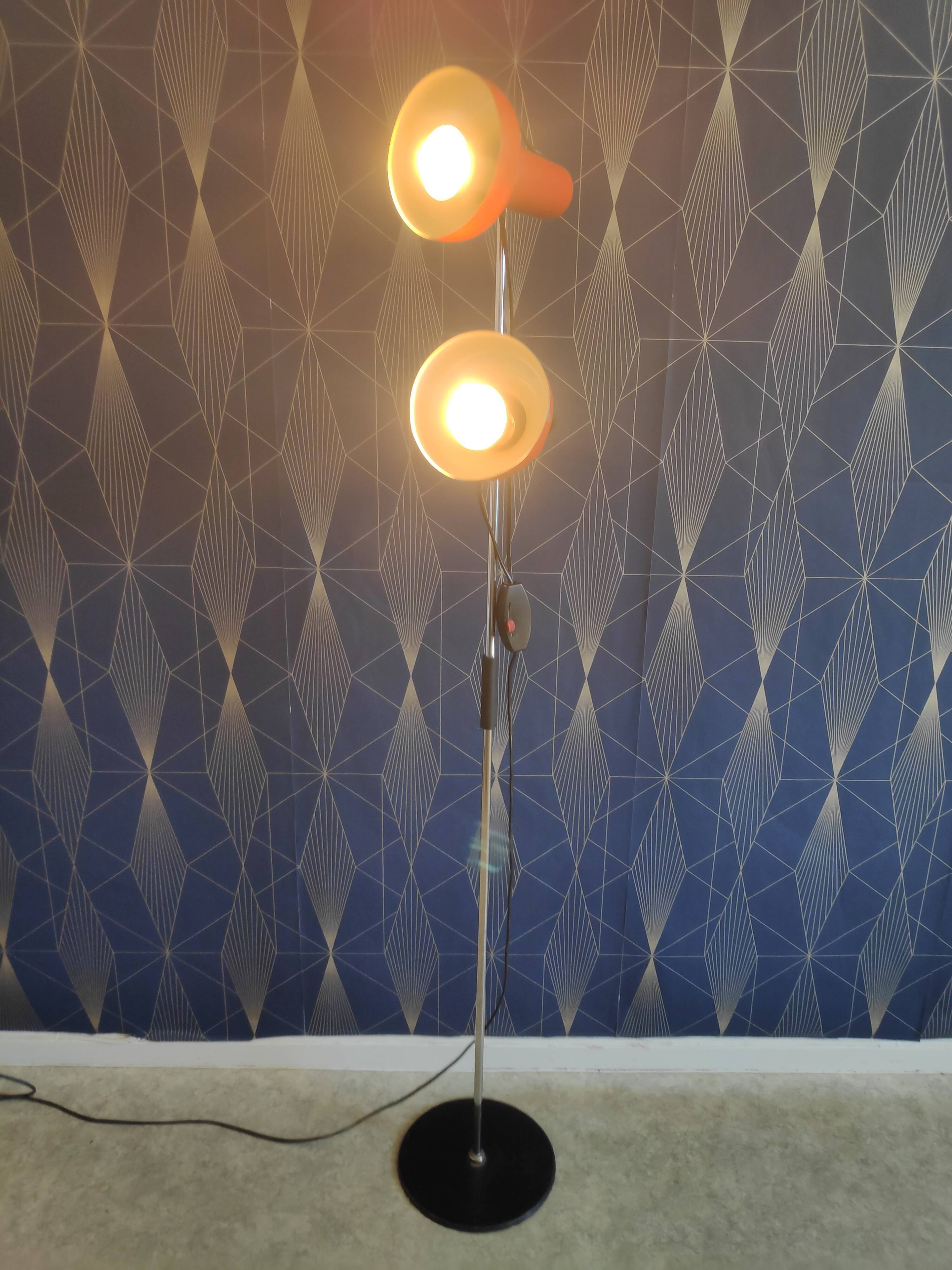 Lamp 2 vintage orange spots