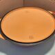Vintage cast iron casserole orange 38.5 cm