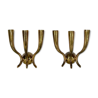 Mid-century modern set of two sconces