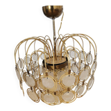 Lustre vintage laiton et nacre