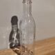 Vintage molded glass graduated apothecary pharmacy bottle