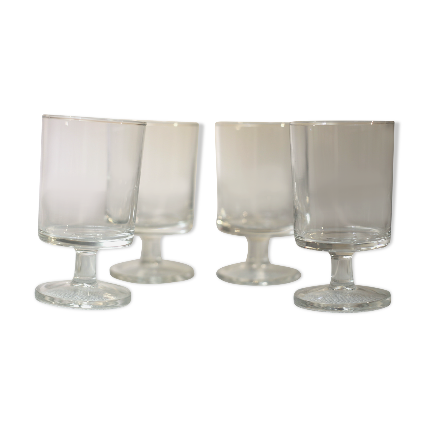 Vintage foot glasses Luminarc cavaliers model