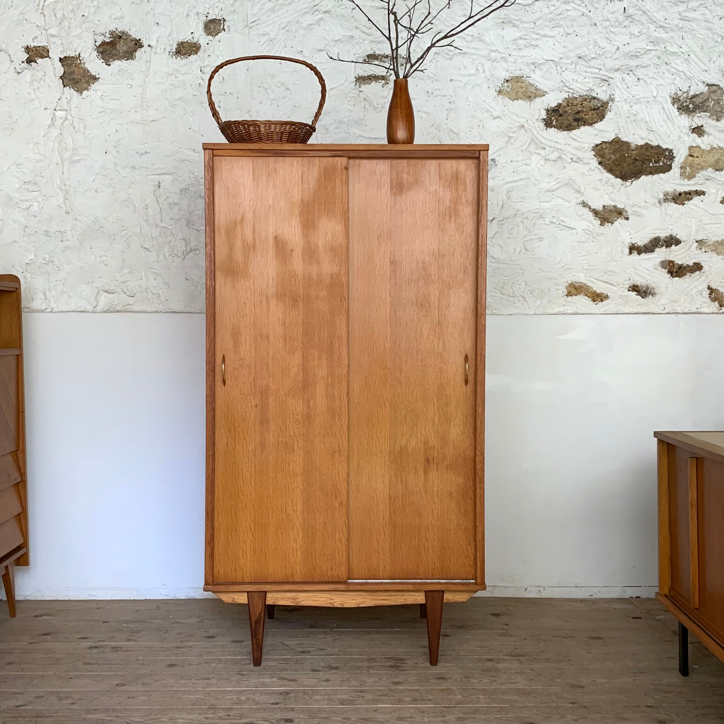 Armoire penderie vintage portes coulissantes Selency
