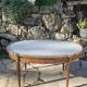 Bouillotte coffee table in blond mahogany, Louis XVI style, 20th century period