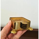 Vintage FAL brass ashtray set