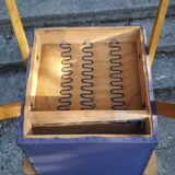 Pair of bridge armchairs with compass feet