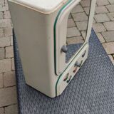 Vintage sheet metal medicine cabinet