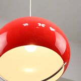 Space Age Italian Red Jolly Pendant Lamp from Guzzini