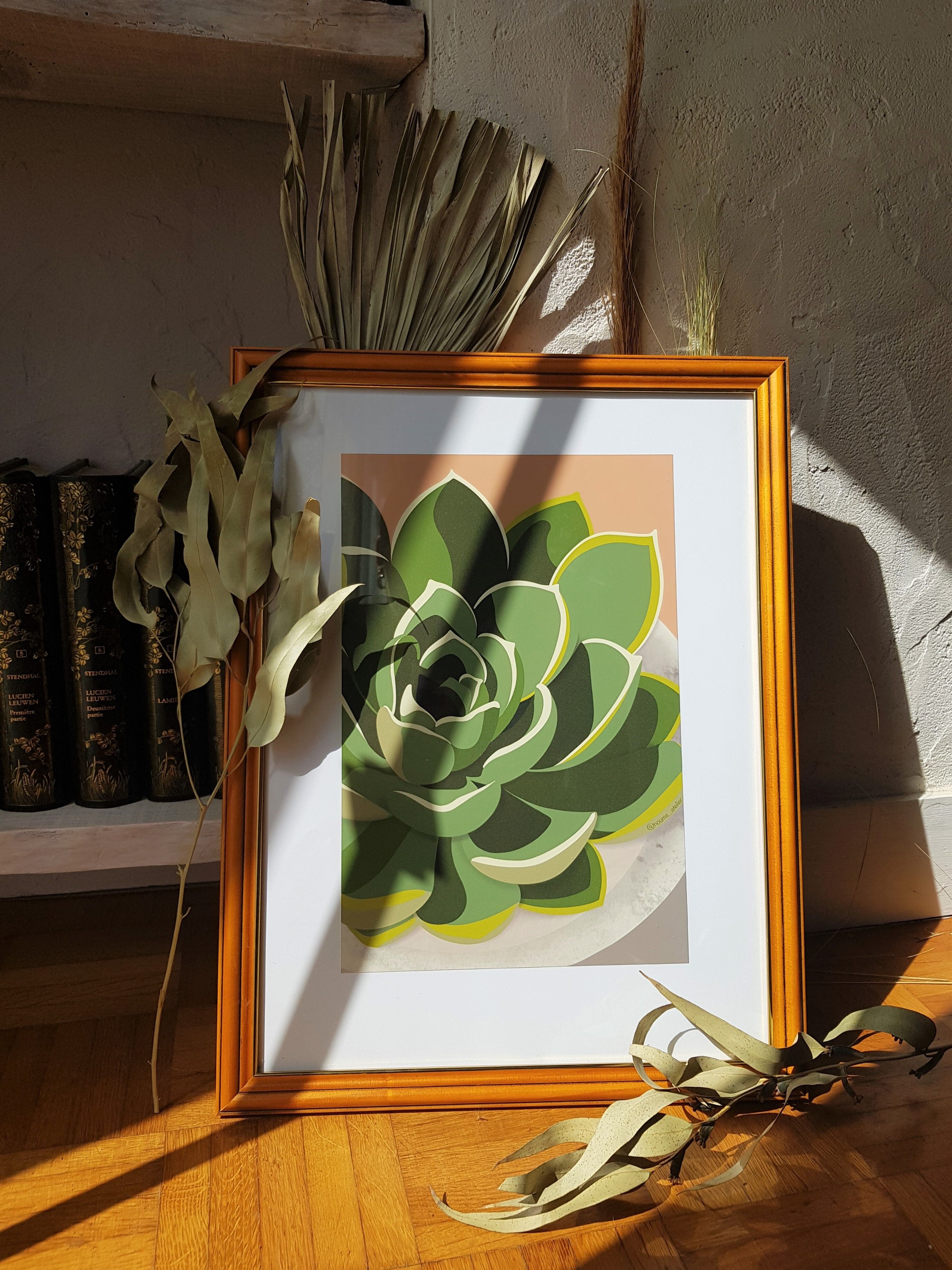 Illustration "Succulent #3" by Noums Atelier