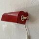 Simple red metal wall light from the AGE, 1970s, Germany.