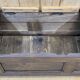 Banc coffre breton XIXème en orme et châtaignier