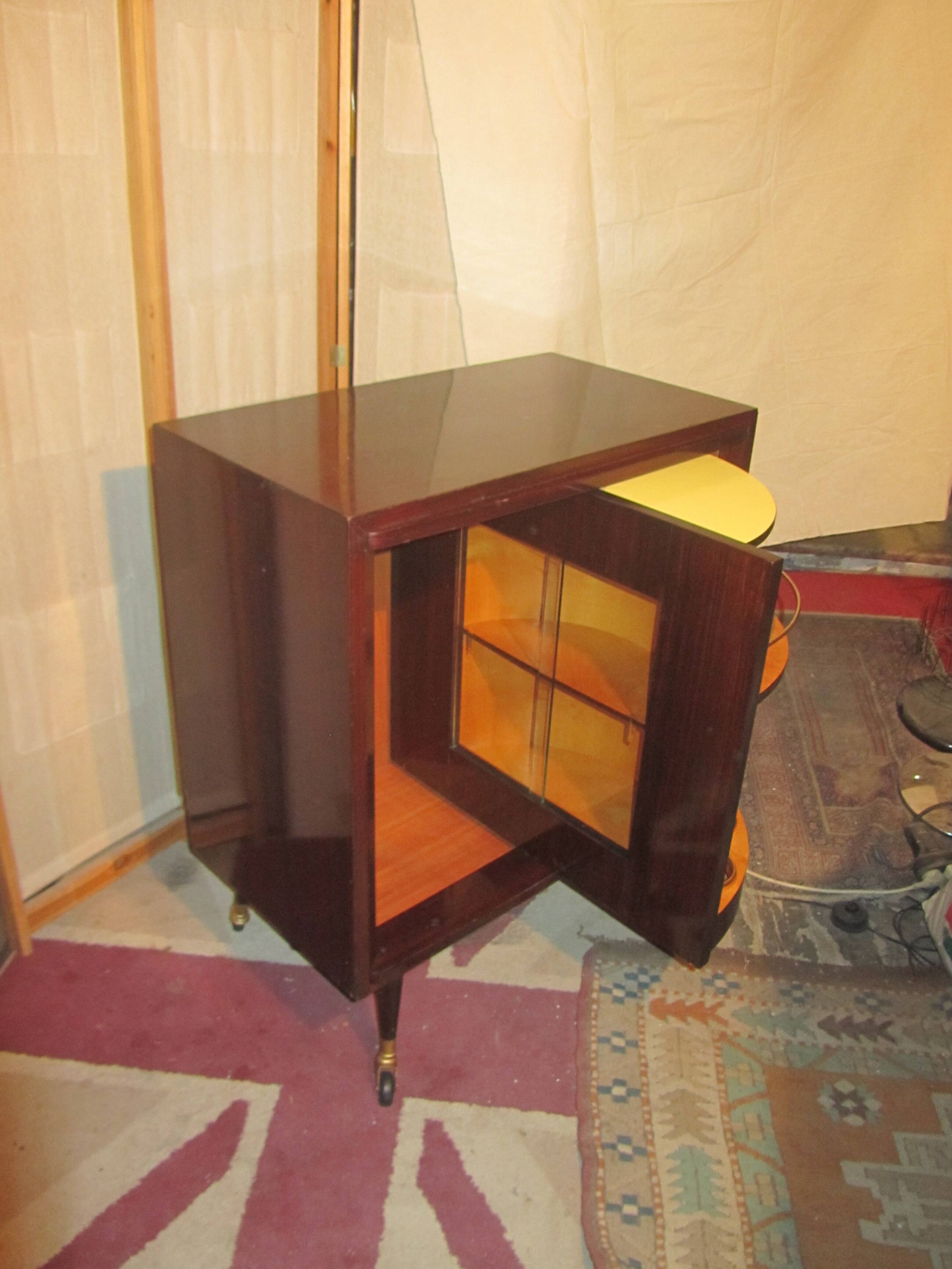 Swivel bar cabinet 50s/60s