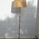 Vintage floor lamp in bronze, brass and onyx, tripod