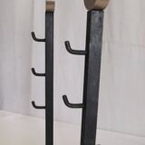 Bronze cast iron firewood fireplace accessory andier spit grill