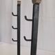 Bronze cast iron firewood fireplace accessory andier spit grill
