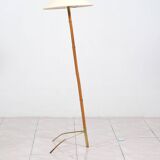 Lampadaire en bambou avec des reflets en laiton par Rupert Nikoll