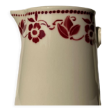 Large pitcher Badonviller red flowers