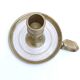 Golden brass candle holder