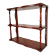 Étagère murale vintage en bois tourné