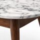 Table basse scandinave vintage en marbre