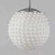 2-piece set Bubble Space Age opal glass ceiling lamps/ceiling lights by Rolf Krüger for Staff, Germany, 1970s.