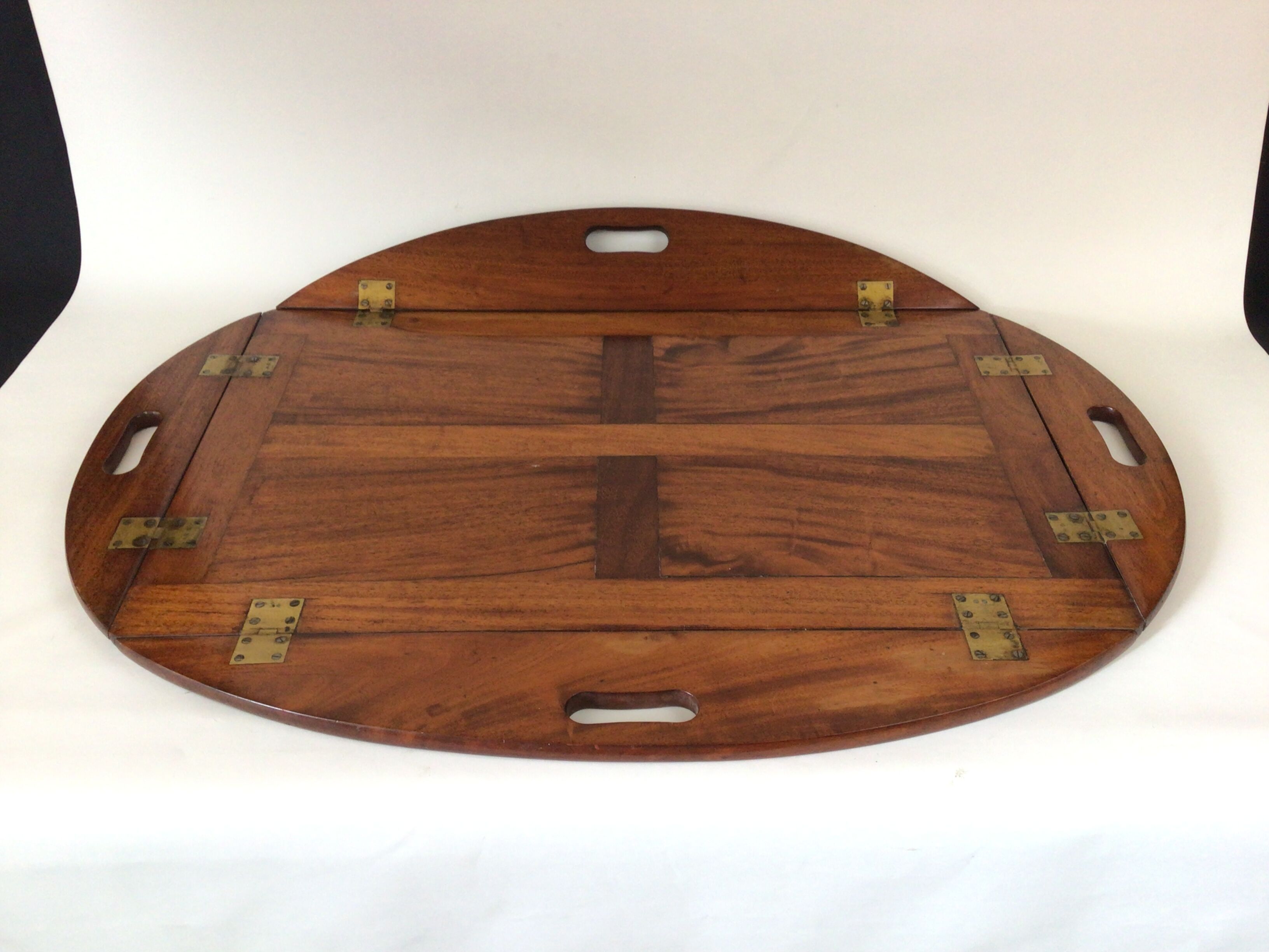 Marine coffee table mahogany "butler" top
