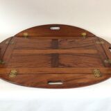 Marine coffee table mahogany "butler" top