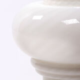 Vintage Set of 2 Opaline glass lamps, 1960 Germany.