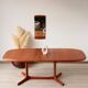 Vintage Dyrlund dining table in teak – the excellence of Danish design.