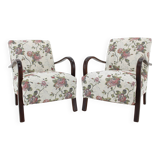 1960s Pair of Resored Armchairs , Czechoslovakia