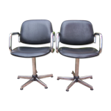 Pair of Swivel office chairs