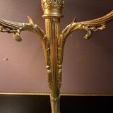 Pair of gilded bronze candelabra