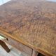 1950s Art Decò writing desk in walnut burl and blond walnut