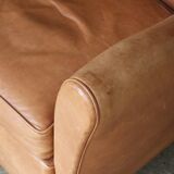 Vintage leather club armchair. very good condition.