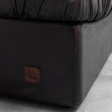 Pair of leather armchairs mod. panarea lev&lev 70s vintage modern