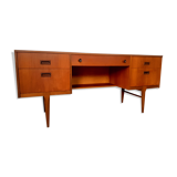 Vintage Scandinavian dressing table, teak 60s, signed Nathan