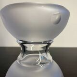 Diabolo design crystal vase from the 80s
