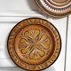 Assiettes décorative en bois vintage