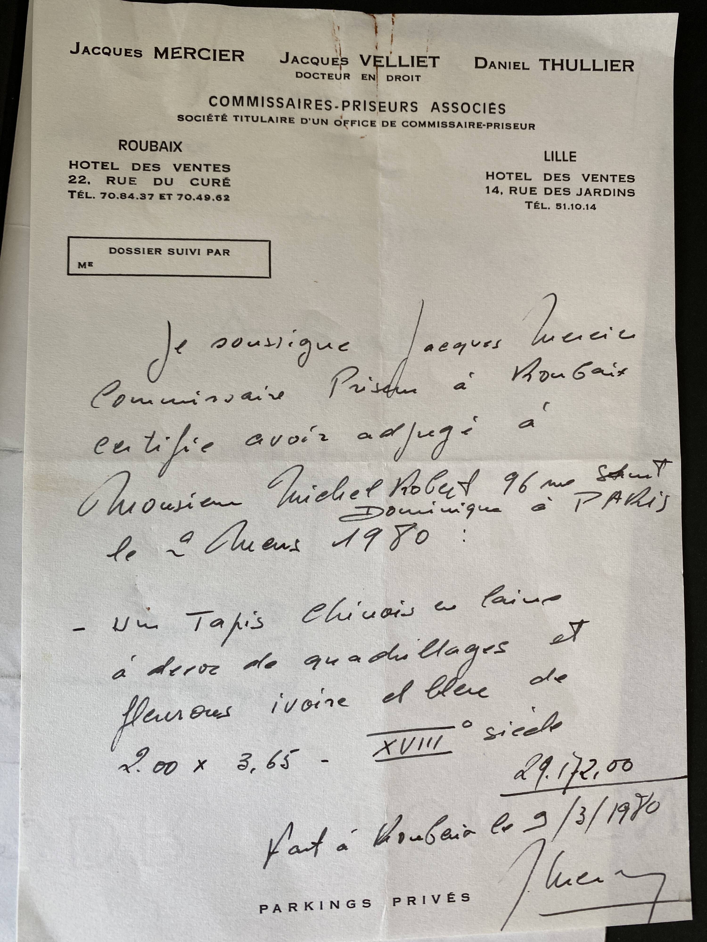 Chinese carpet eighteenth century