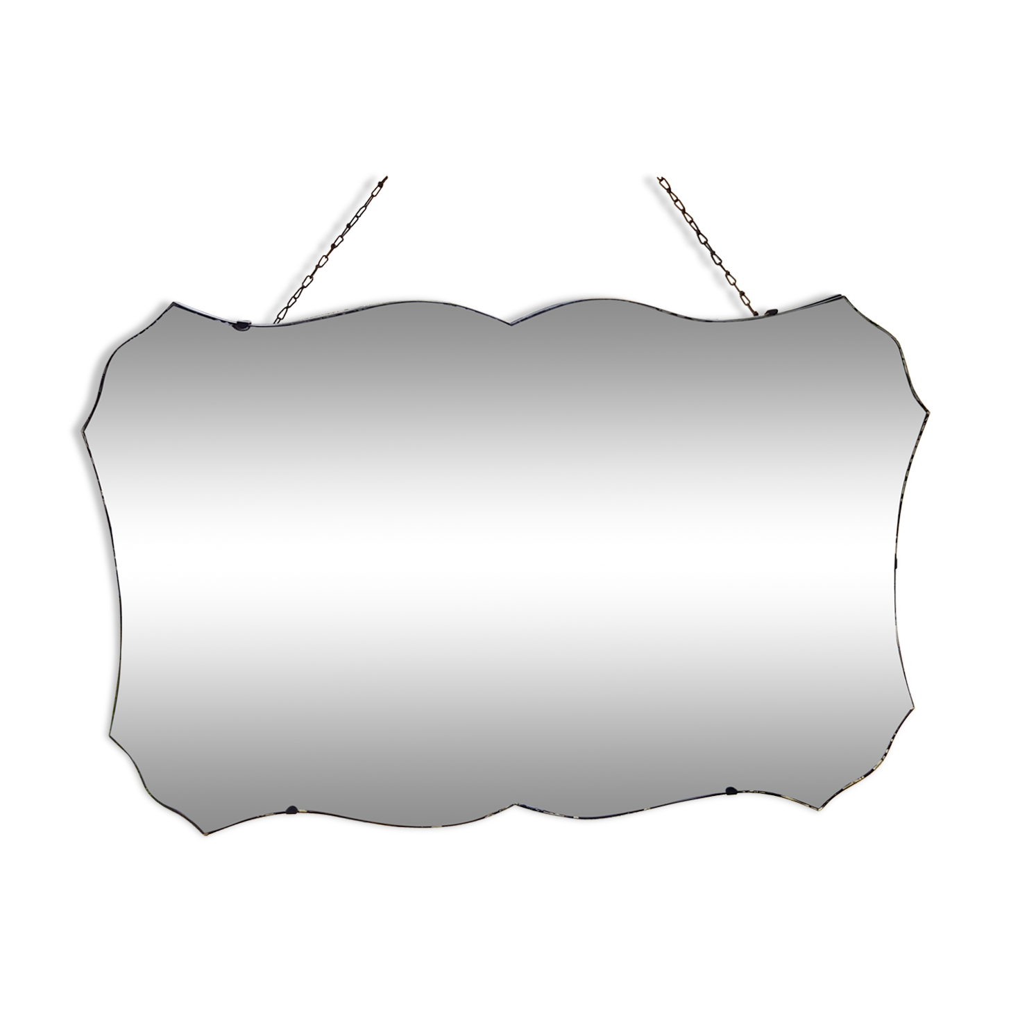 Antique beveled mirror