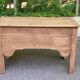 Renovated vintage baker's dough trough in solid oak from the 19th century.