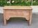 Renovated vintage baker's dough trough in solid oak from the 19th century.