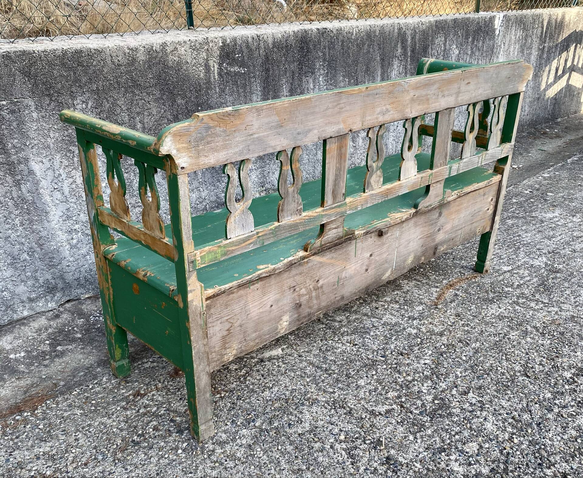 Wooden bench