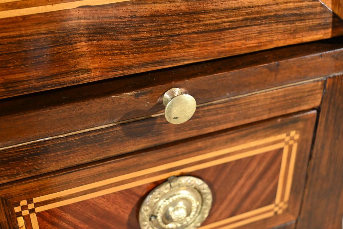 Mahogany and Rosewood Cylinder Desk, Louis XV period – 1st part XVI