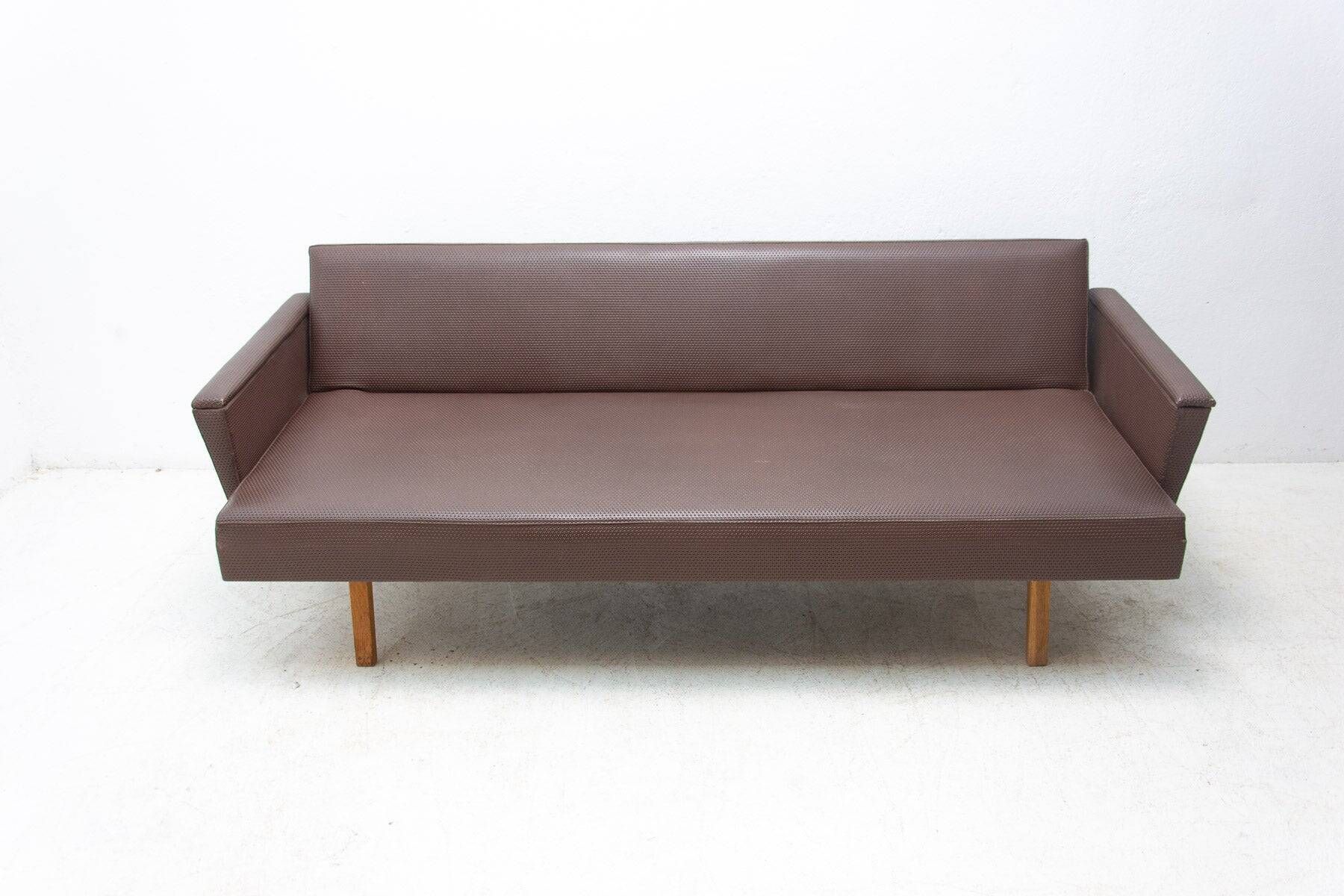 Vintage Eastern Bloc sofa, mid-century seating, 1970s, Czechoslovakia