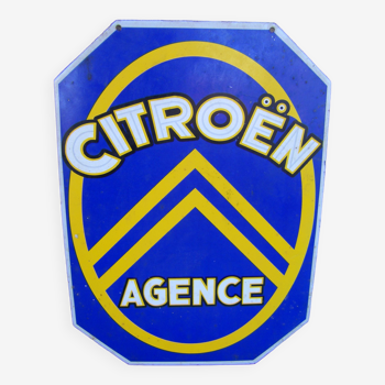 Citroen enamelled plate