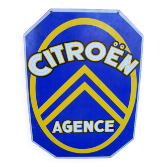 Citroen enamelled plate